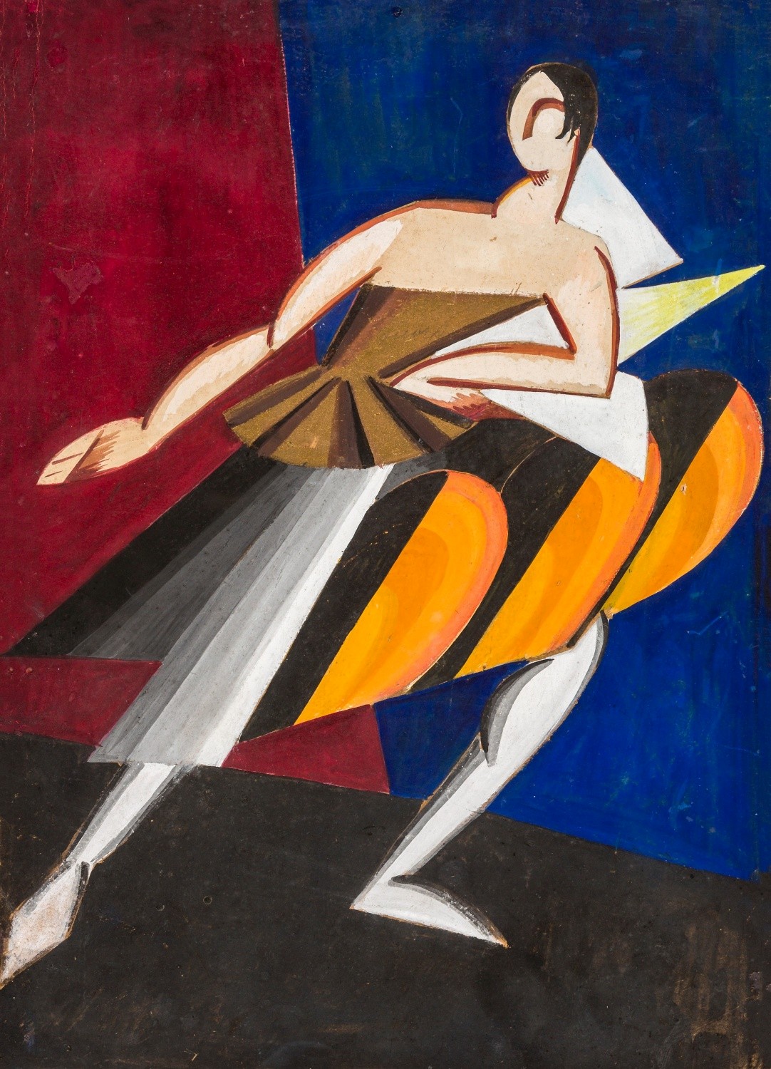 Экстер Александра Александровна (1882-1949). Балерина (Эскиз костюма из серии "Танцы Эльзы Крюгер"). 1920
