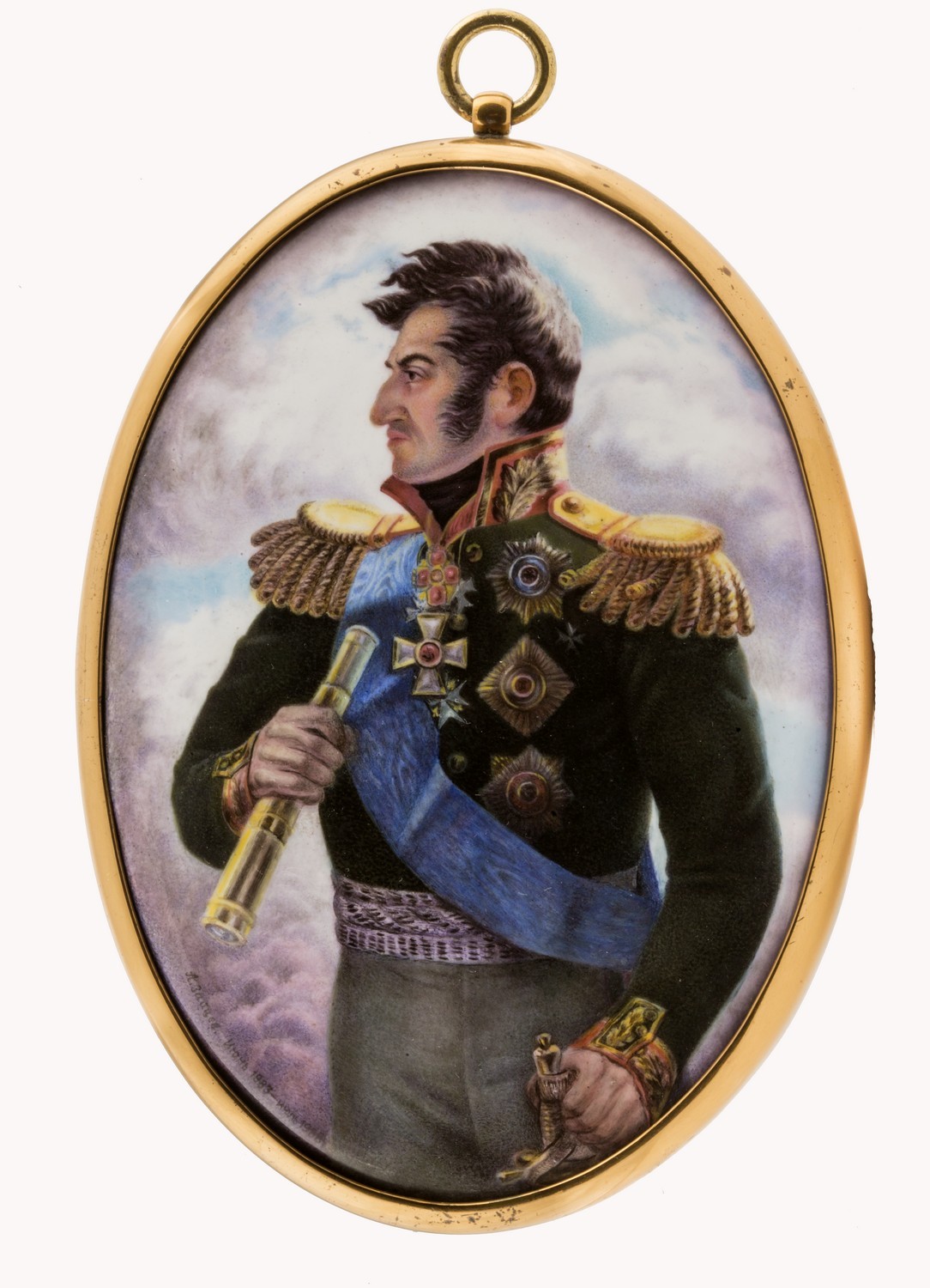 593. А. Е. Зайцев. Портрет генерала П. И. Багратиона