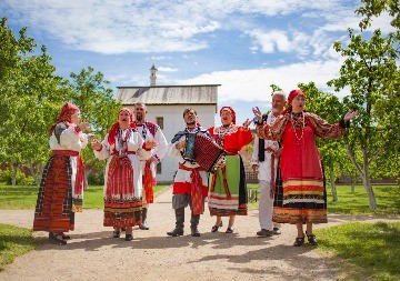 Участники фестиваля "Живая старина"