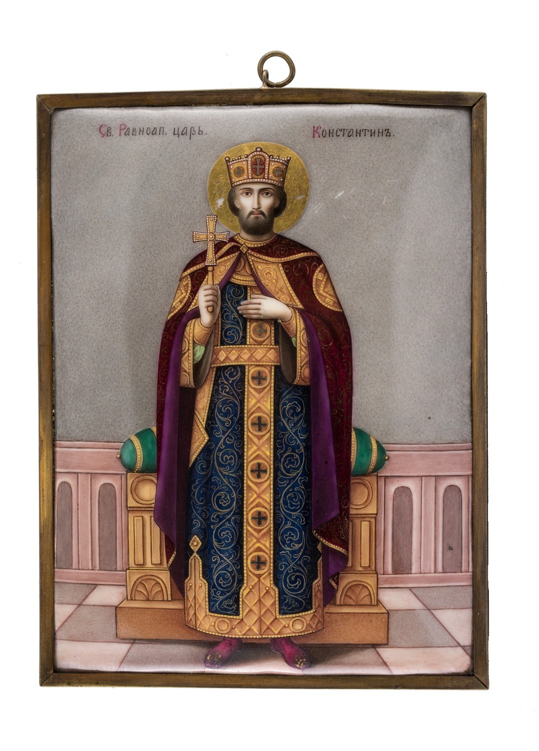 408. А. А. Назаров. Икона «Святой царь Константин»