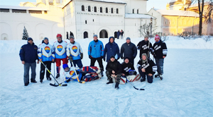 Команды музея-заповедника померились силами в хоккее на льду