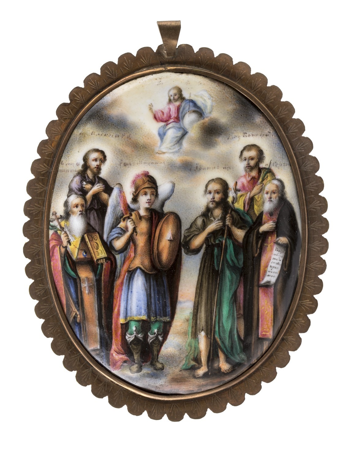193. Икона «Архангел Михаил и Иоанн Предтеча с избранными святыми»