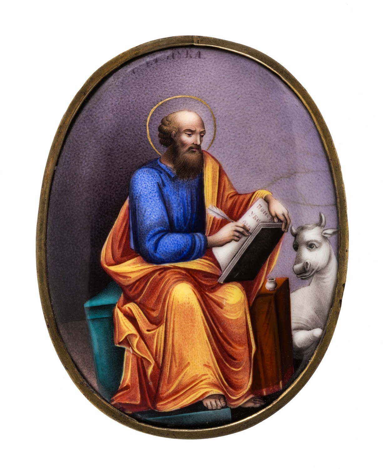 153–157. А.Г. Тарасов(?). Дробницы с оклада Евангелия «Воскресение Христово», «Евангелист Матфей», «Евангелист Иоанн», «Евангелист Лука», «Евангелист Марк»