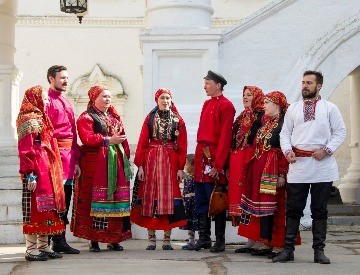 Участники фестиваля "Живая старина"