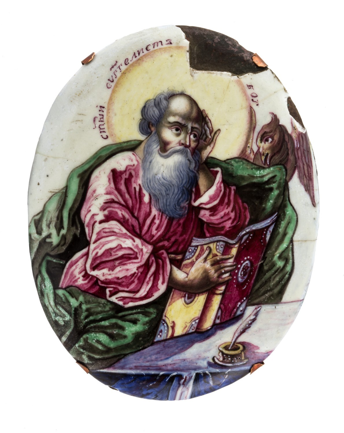 81–82. Дробницы с оклада Евангелия «Евангелист Иоанн», «Евангелист Марк»
