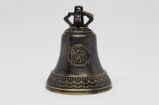 Колокольчик сувенирный «Герб» (малый) темный цвет
