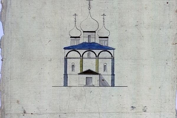 Чертеж собора Ростовского Петровского монастыря