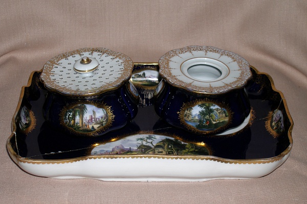 Чернильный прибор, Майсенская королевская фарфоровая мануфактура, Германия, первая половина XIX века